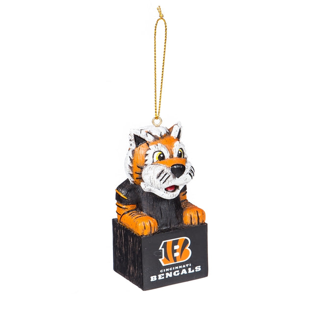 Adorno de diseño tiki de los Cincinnati Bengals