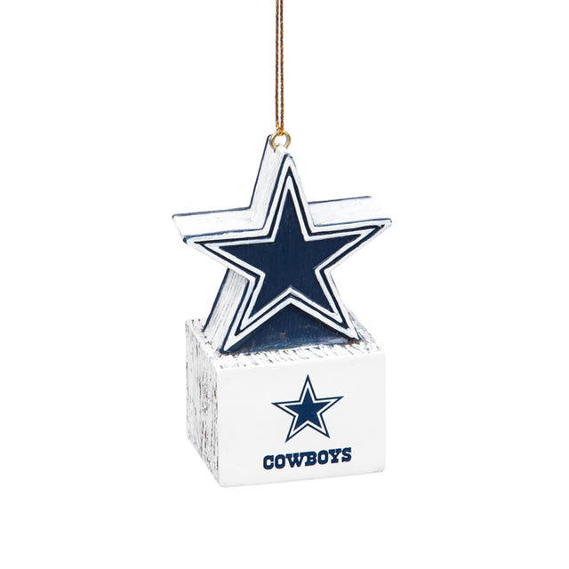 Adorno de los Dallas Cowboys con diseño de estrella Tiki