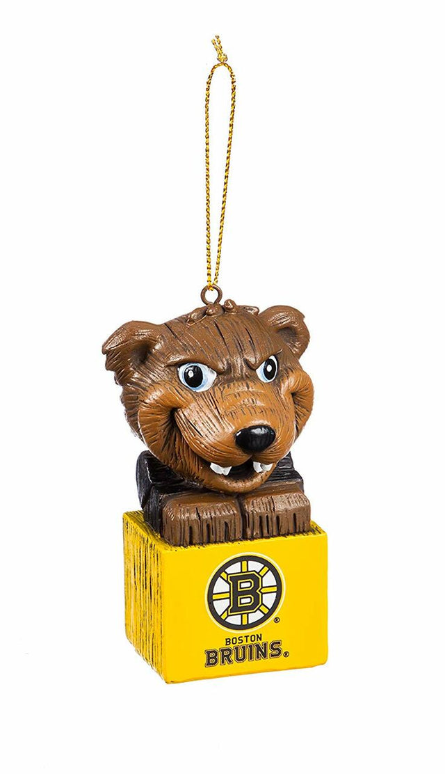 Adorno de diseño tiki de los Boston Bruins