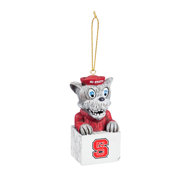 North Carolina State Wolfpack Ornament Tiki Design