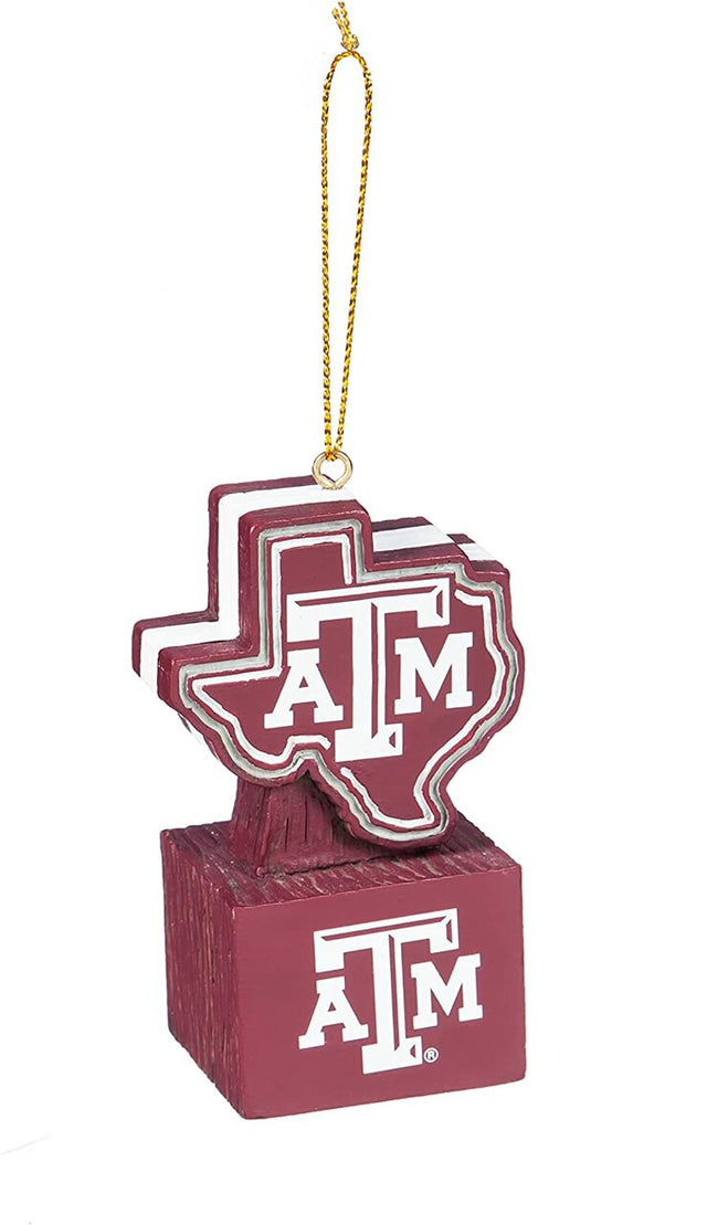 Texas A&M Aggies Ornament Tiki Design