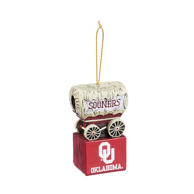 Oklahoma Sooners Ornament Tiki Design