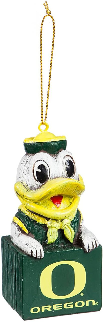 Oregon Ducks Ornament Tiki Design