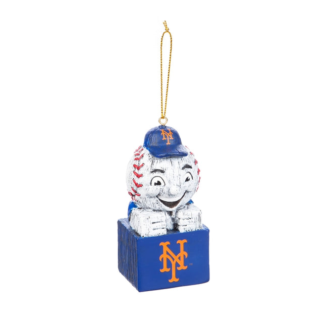 Adorno de diseño tiki de los Mets de Nueva York