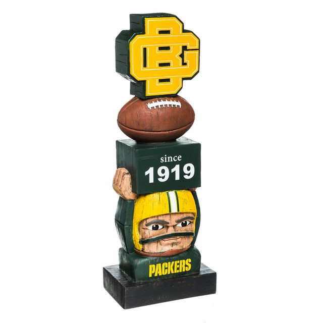Estatua de jardín de los Green Bay Packers, diseño vintage