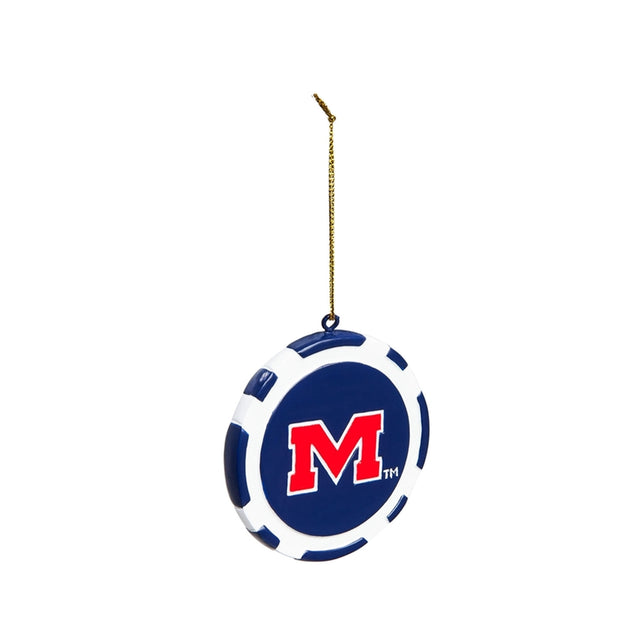 Mississippi Rebels Ornament Game Chip