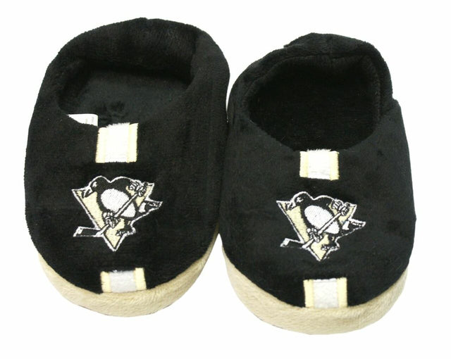Pittsburgh Penguins Slippers - Youth 4-7 Stripe (12 pc case) CO