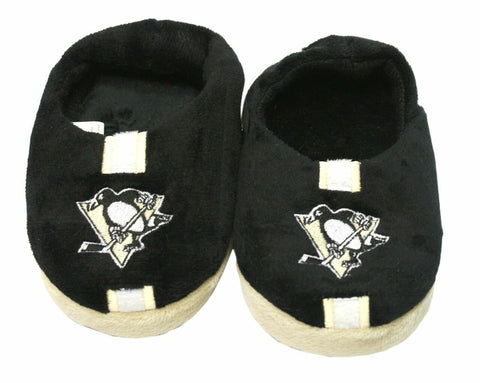 ~Pittsburgh Penguins Slippers - Youth 4-7 Stripe (12 pc case) CO~ backorder