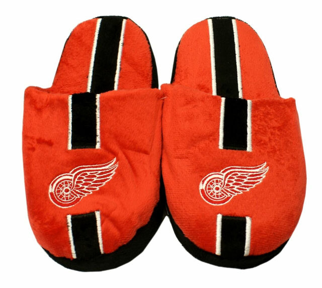Detroit Red Wings Slippers - Youth 8-16 Stripe (12 pc case) CO