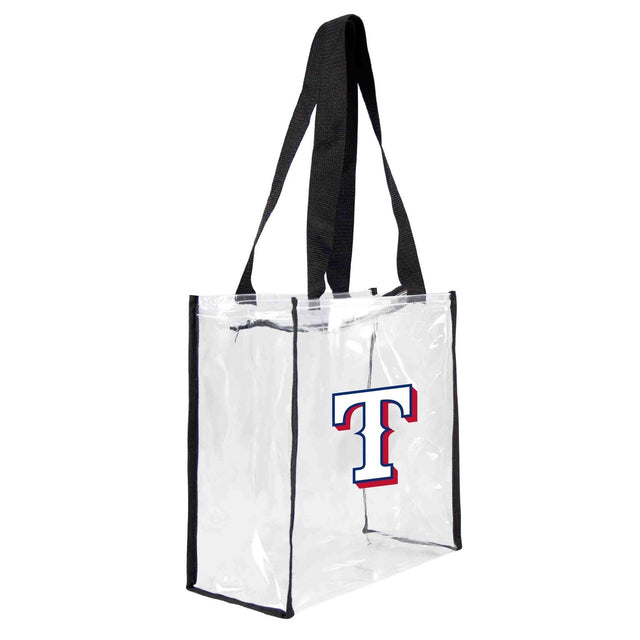 Bolsa de estadio cuadrada transparente de los Texas Rangers