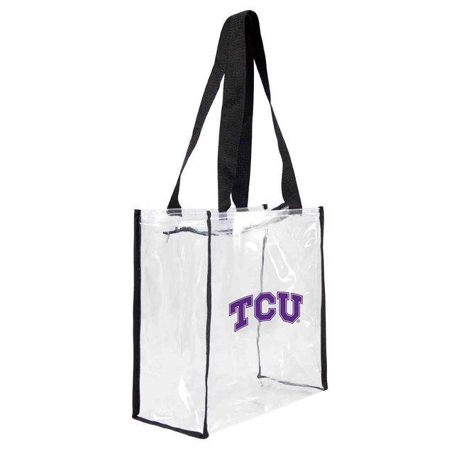 Bolsa de estadio cuadrada transparente de TCU Horned Frogs