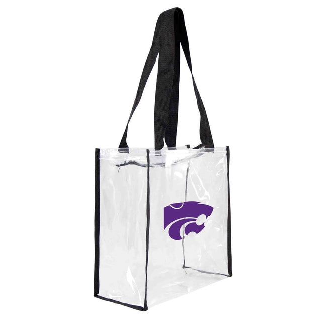Bolsa de estadio cuadrada transparente de los Kansas State Wildcats