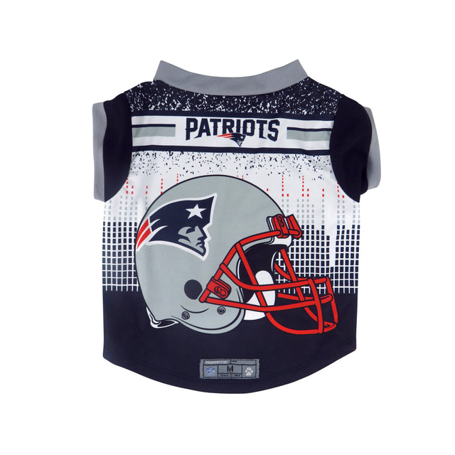 Camiseta de rendimiento para mascotas de los New England Patriots, talla L