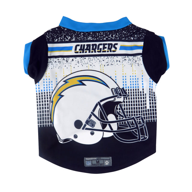 Camiseta de rendimiento para mascotas de Los Angeles Chargers, talla L