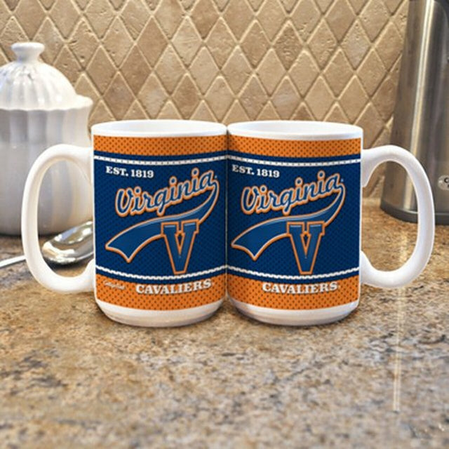 Taza de café de los Virginia Cavaliers, estilo Jersey