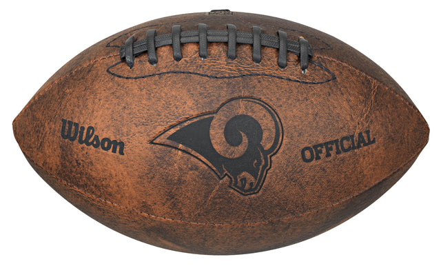 Balón de fútbol de Los Angeles Rams, estilo retro, 9"