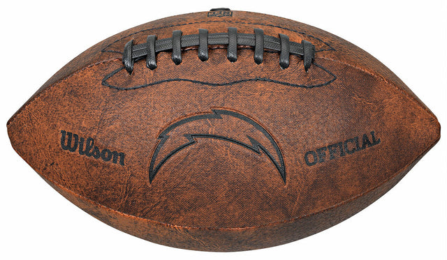 Balón de fútbol vintage de 9" de Los Angeles Chargers
