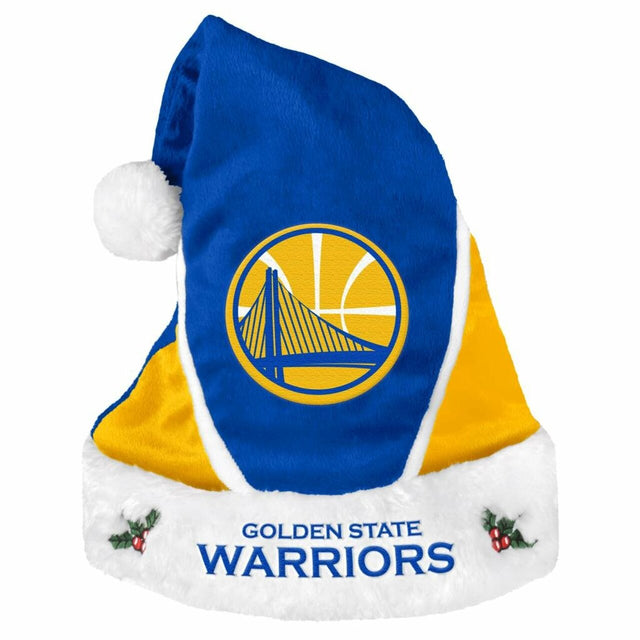 Gorro de Papá Noel con bloques de colores de los Golden State Warriors