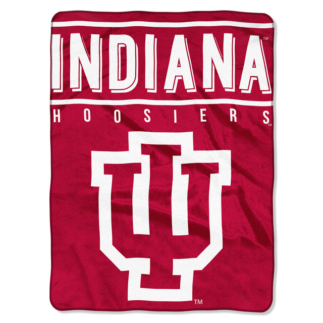 Manta Indiana Hoosiers 60x80 Diseño básico Raschel