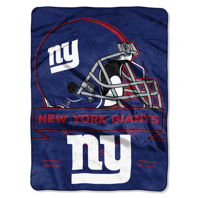 Manta de los New York Giants de 60 x 80 pulgadas, diseño de Raschel Prestige