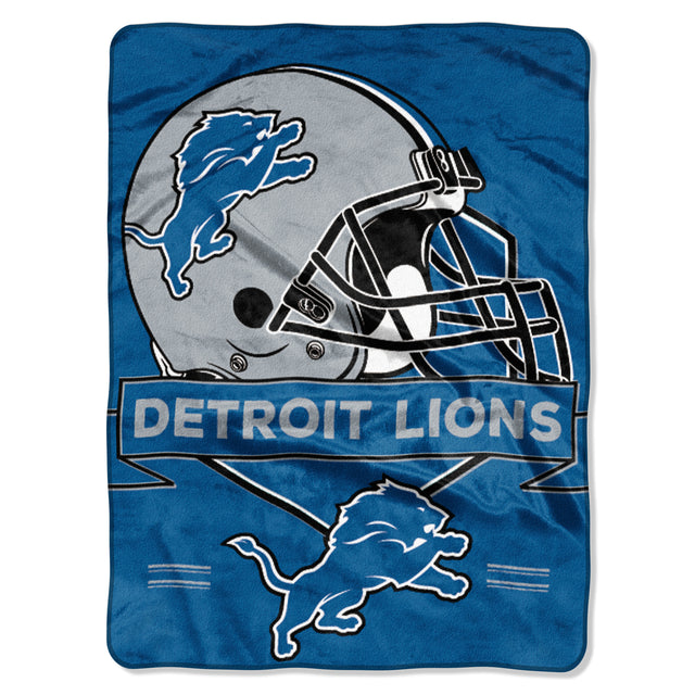 Manta de los Detroit Lions de 60 x 80 pulgadas, diseño de Raschel Prestige