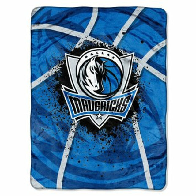 Manta de los Dallas Mavericks de 60 x 80 con diseño de juego de sombras de Raschel