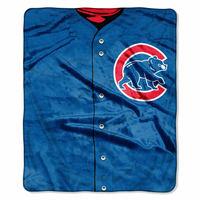 Manta de los Chicago Cubs de 50 x 60 cm con diseño de camiseta de Raschel