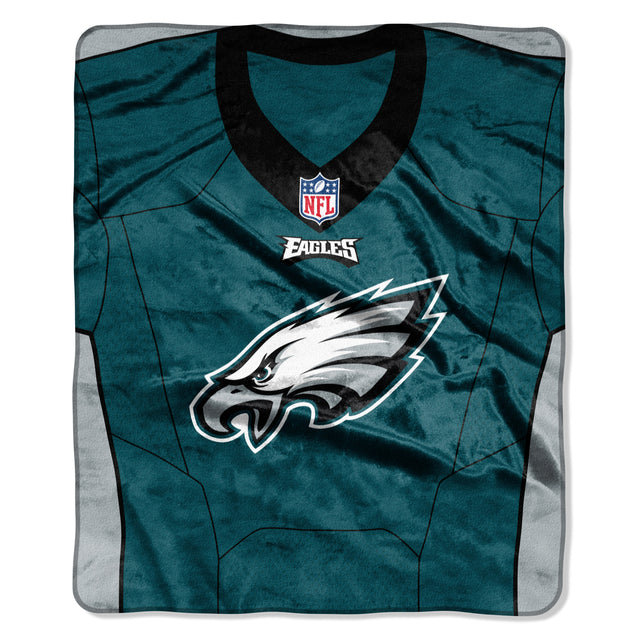 Manta de los Philadelphia Eagles de 50 x 60 cm con diseño de camiseta de Raschel