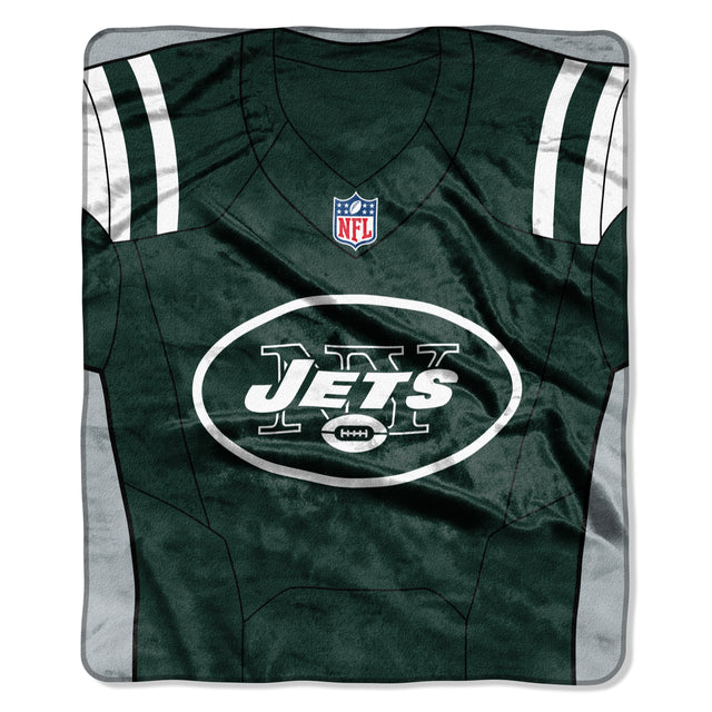 Manta de los New York Jets de 50 x 60 cm con diseño de camiseta de Raschel