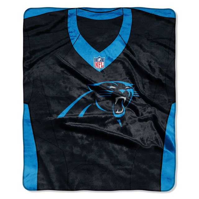 Manta de los Carolina Panthers de 50 x 60 cm con diseño de camiseta de Raschel