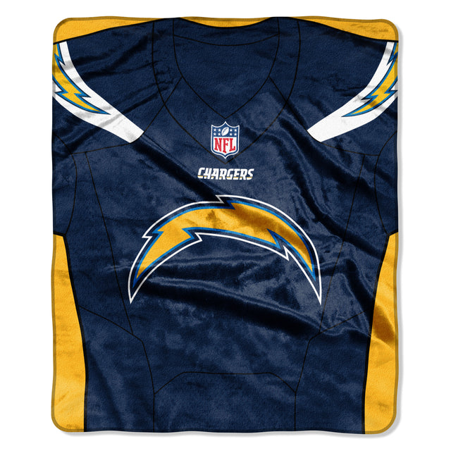 Manta de Los Angeles Chargers de 50 x 60 cm con diseño de camiseta de Raschel