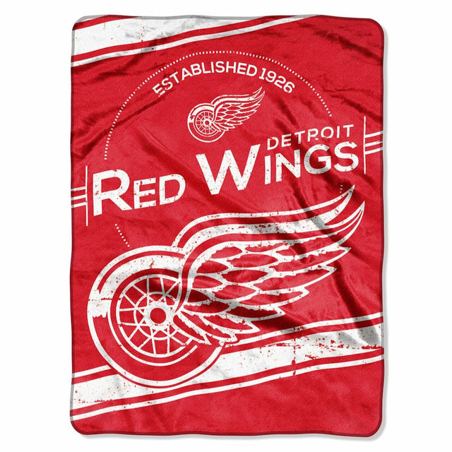 Manta de los Detroit Red Wings de 60 x 80 cm con diseño de sello Raschel