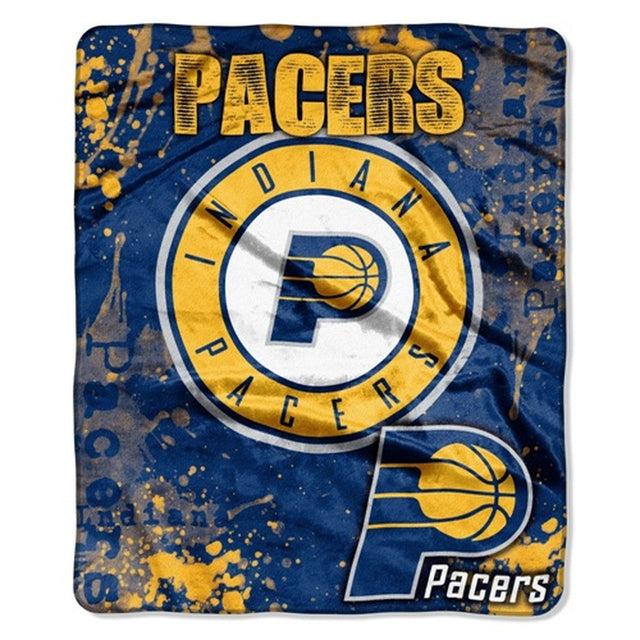 Manta de los Indiana Pacers de 50 x 60, diseño desplegable de Raschel