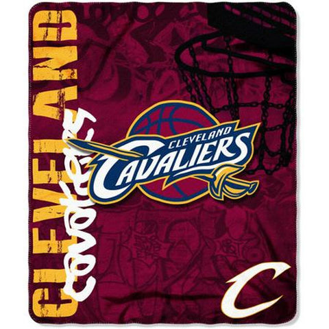 Cleveland Cavaliers Blanket 50x60 Fleece Hard Knocks Design - Special Order