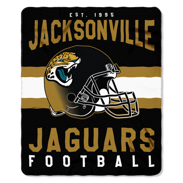 Manta de forro polar de los Jacksonville Jaguars de 50 x 60 pulgadas, diseño singular