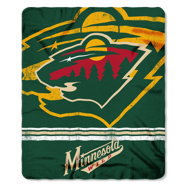 Manta Minnesota Wild de 50 x 60 pulgadas con diseño desteñido