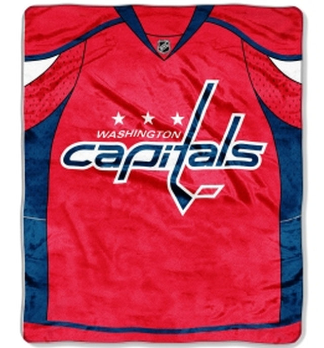 Manta de Washington Capitals de 50 x 60 cm con diseño de camiseta de Raschel