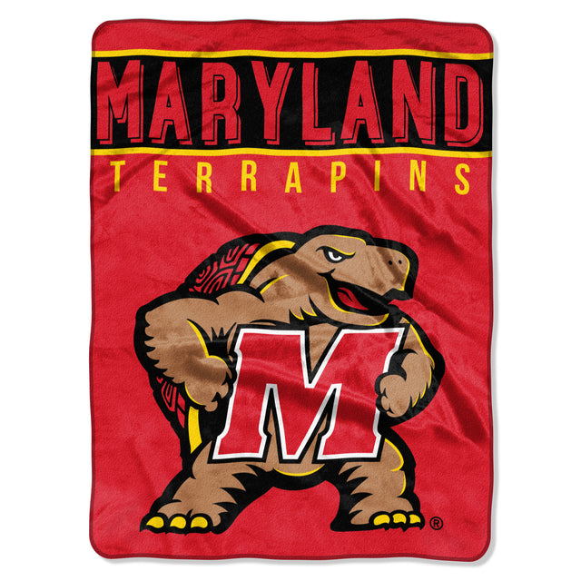 Manta Maryland Terrapins 60x80 Diseño básico Raschel