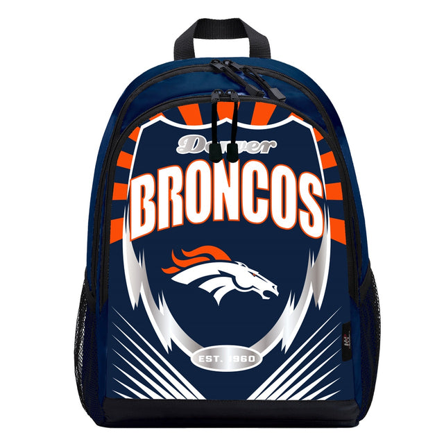 Mochila estilo relámpago de los Denver Broncos