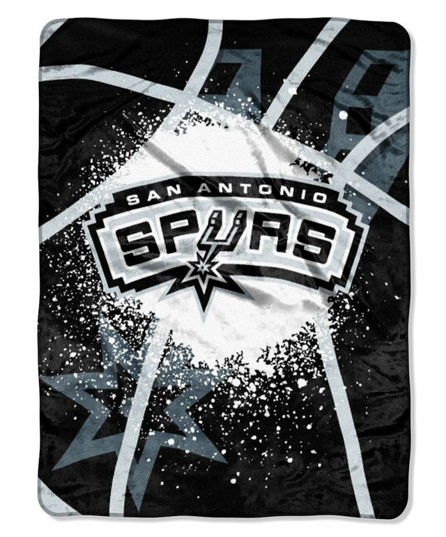Manta de los San Antonio Spurs de 60 x 80 con diseño de juego de sombras de Raschel