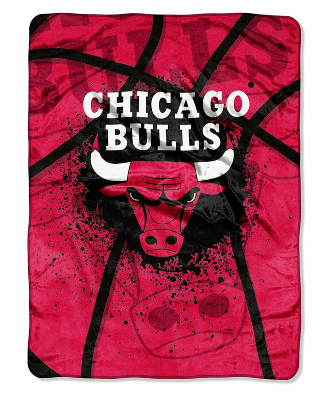 Manta de los Chicago Bulls de 60 x 80 con diseño de juego de sombras de Raschel