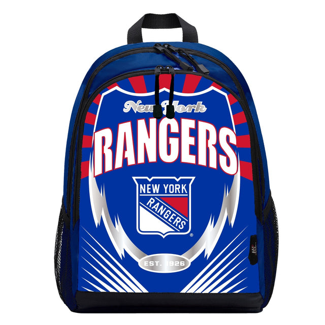 Mochila estilo relámpago de los New York Rangers