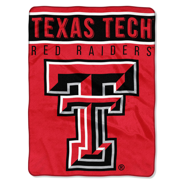 Manta Texas Tech Red Raiders 60x80 Diseño básico Raschel