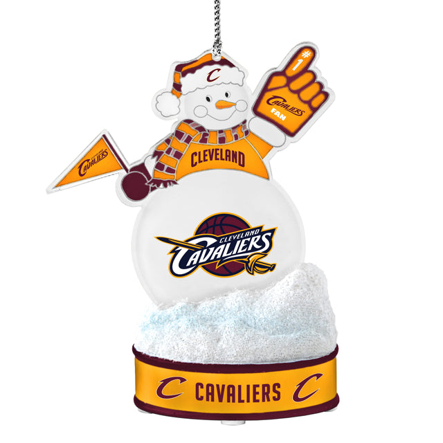 Adorno de muñeco de nieve con luces LED de los Cleveland Cavaliers