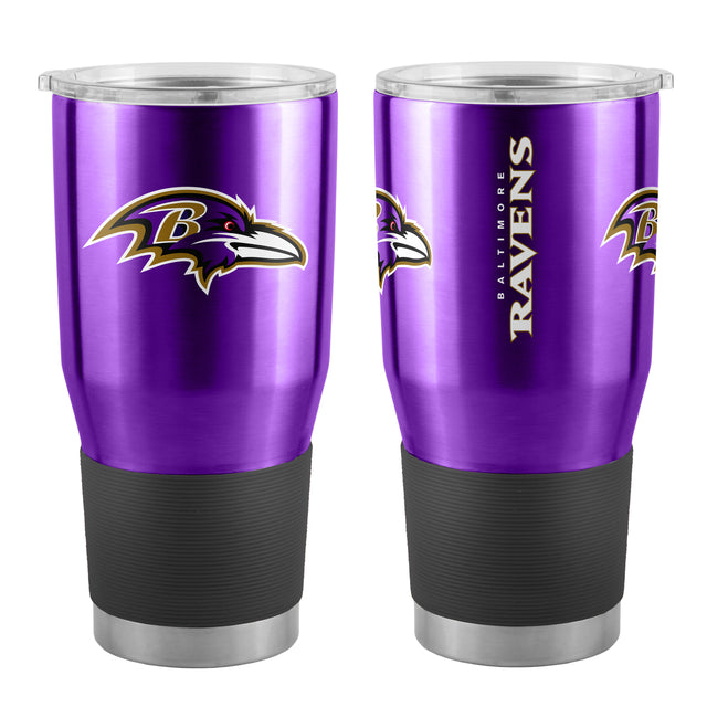 Vaso de viaje de 30 oz de los Baltimore Ravens, color morado