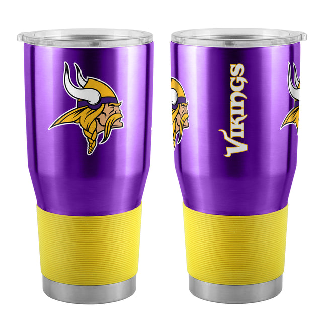Vaso de viaje de 30 oz de Minnesota Vikings, color morado