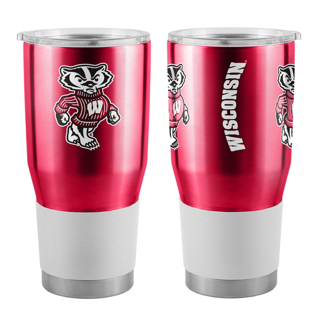 Vaso de viaje ultra rojo de 30 oz de Wisconsin Badgers