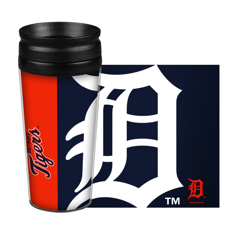 Detroit Tigers Travel Mug 14oz Full Wrap Style Hype Design Alternate
