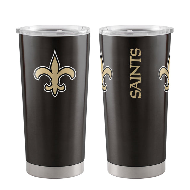 Vaso de viaje ultra negro de 20 oz de los New Orleans Saints