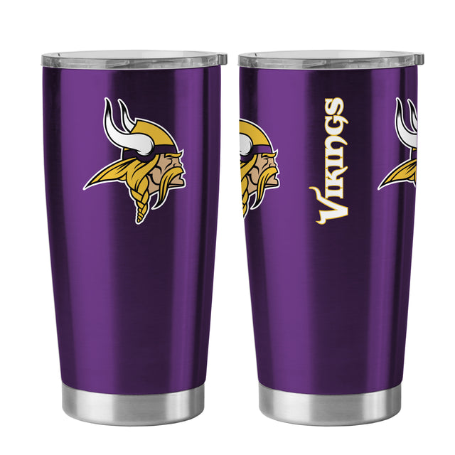 Vaso de viaje de 20 oz de Minnesota Vikings, color morado